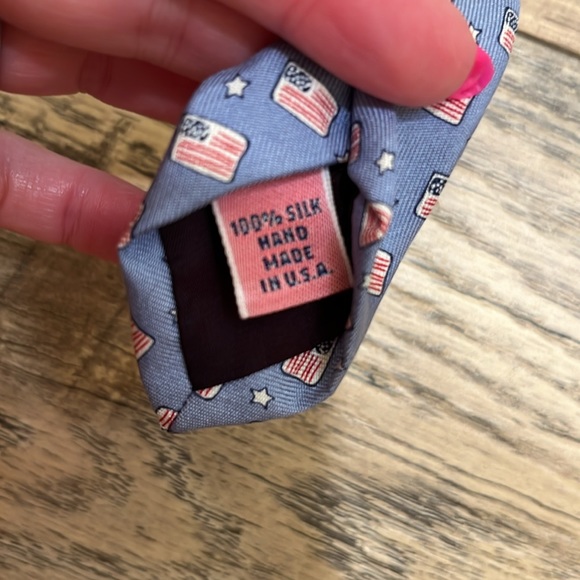 Mens Vineyards Vines American flag neck tie - Picture 8 of 13
